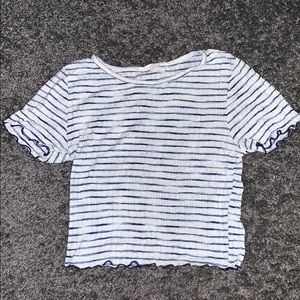 Striped crop top
